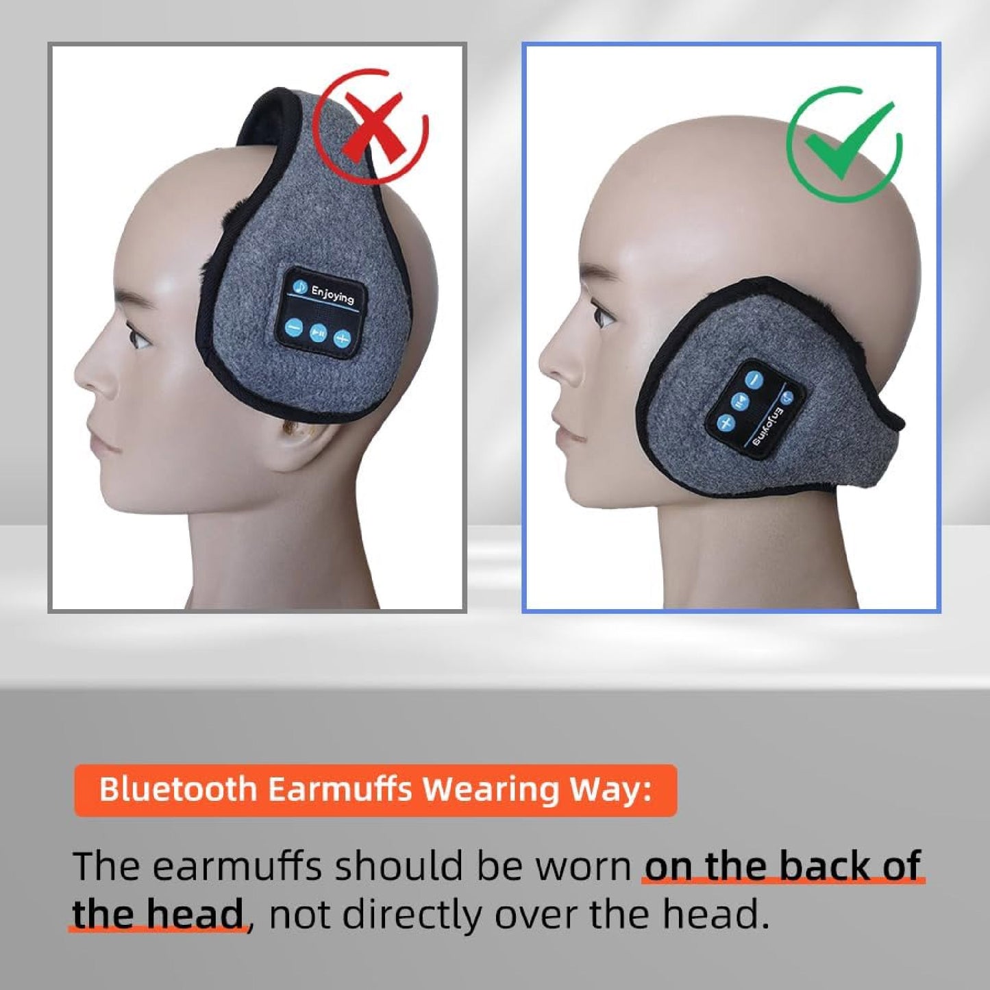 Orejeras Calentadoras con Auriculares HD