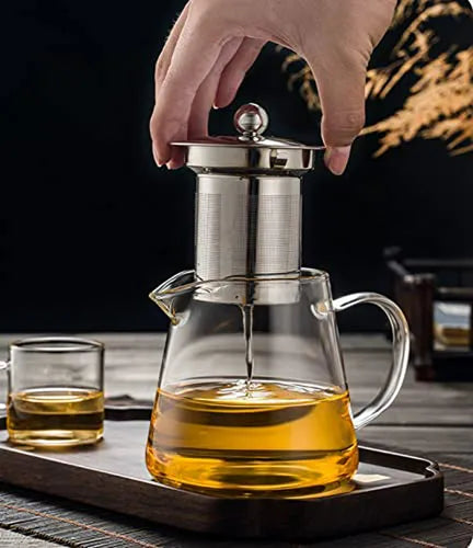 Tetera de Vidrio con Infusor Premium