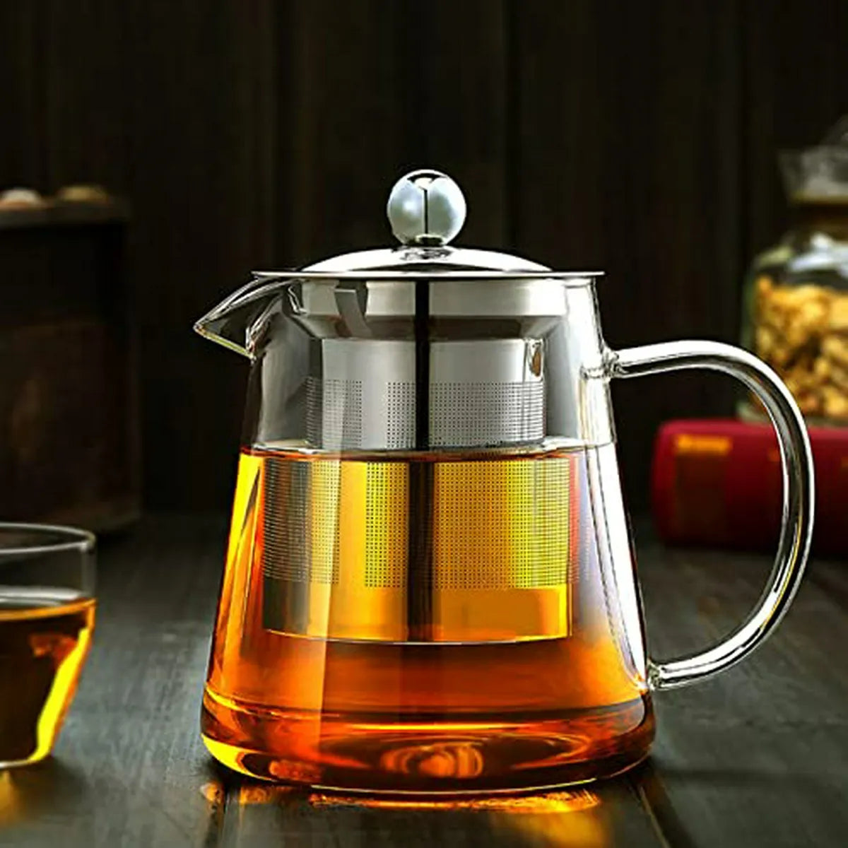 Tetera de Vidrio con Infusor Premium