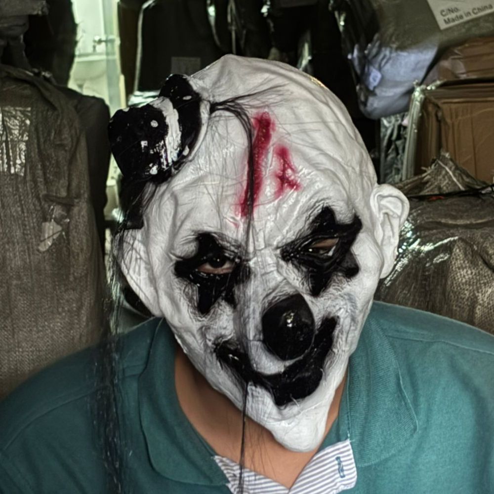 Máscara de Payaso Aterrador con Herida