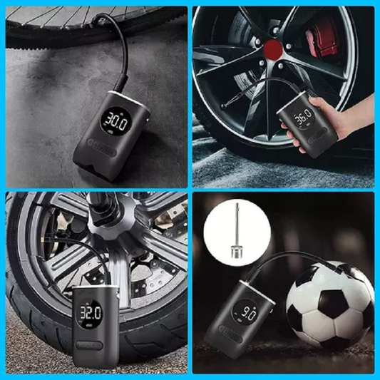 Compresor Aire Portátil Inalámbrico 🚗🏍️🚲