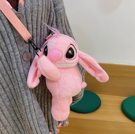 Llavero Maleta Stitch Rosa