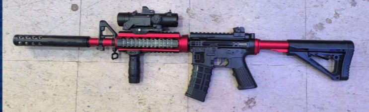 Rifle Hidrogel M416 Laser Linterna Mira